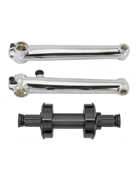 Crank Set Chromoly 175mm USA/BB 8t Chrome.